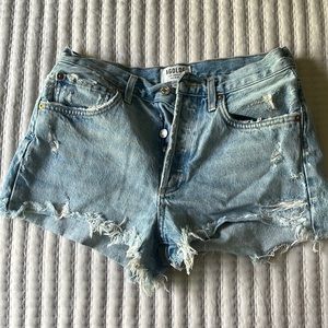 AGOLDE Parker high waisted denim shorts size 26